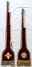 Red Antique Roman High Mass Set of Vestments 8682